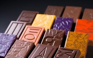 Which specialty chocolate bars have high caffeine content and are they safe to consume?